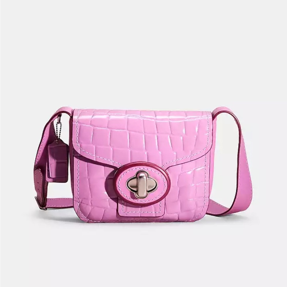 COACH® | Restored Drifter
Purple Croc-Embossed Crossbody Bag